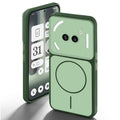 Dual tone silicone Green back cover for Nothing Phone 2A Plus showing camera protection and design