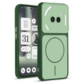 Full protective dual tone Green silicone case for Nothing Phone 2A Plus showing front and back design coverage