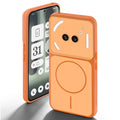 Dual tone silicone Orange back cover for Nothing Phone 2A Plus showing camera protection and design