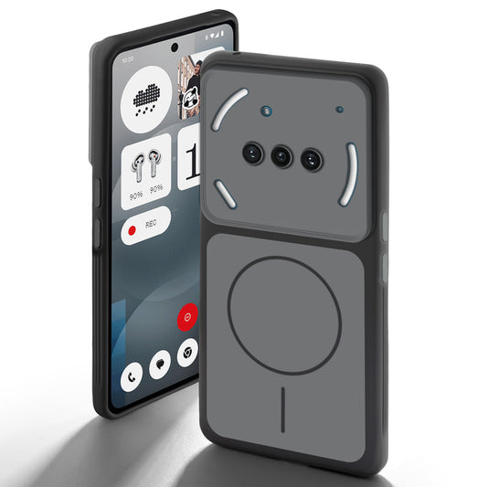Dual tone silicone Black back cover for Nothing Phone 3A 5G showing camera protection and design