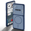 Dual tone silicone Blue back cover for Nothing Phone 3A 5G showing camera protection and design