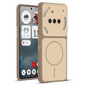 Full protective dual tone Brown silicone case for Nothing Phone 3A 5G showing front and back design coverage