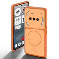 Dual tone silicone Orange back cover for Nothing Phone 3A 5G showing camera protection and design