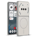 Full protective dual tone White silicone case for Nothing Phone 3A 5G showing front and back design coverage