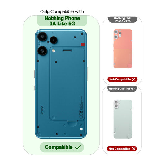 Shockproof Hybrid Transparent Phone Case For Nothing Phone 3A Lite 5G with Hard Back and Soft Bumper for Maximum Protection