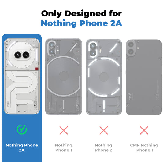 Soft Transparent Hybrid Slim Fit Frosted Matte Silicone TPU Back Cover for Nothing Phone 2A