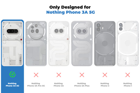 Crystal Clear Transparent Hard Back Anti-Yellowing with MagSafe Compatibility Phone Case For Nothing Phone 3A 5G