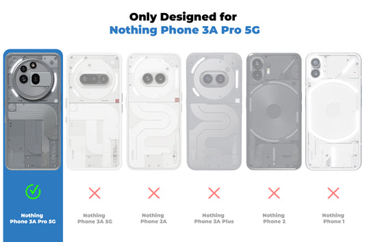 Crystal Clear Transparent Hard Back Anti-Yellowing with MagSafe Compatibility Phone Case For Nothing Phone 3A Pro 5G