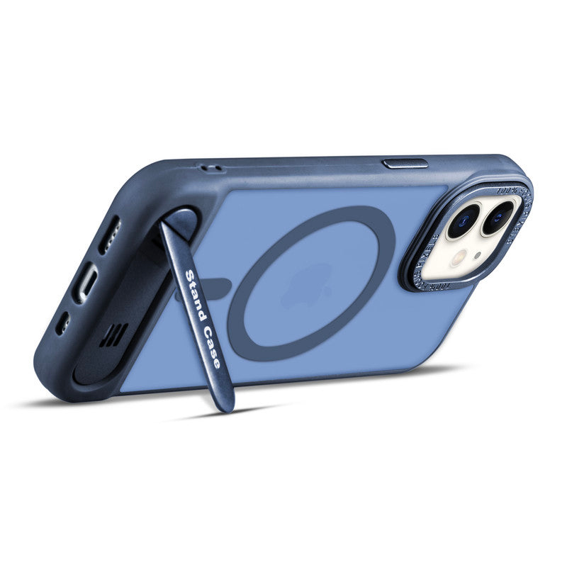 Semi-Transparent Hard Back & Wireless Charging Support Compatible With Kickstand Back Case Apple iPhone 11