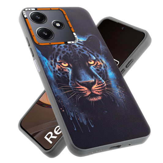 Dark Elegant Wild Creatures Printed Back Cases For Redmi 12 5G