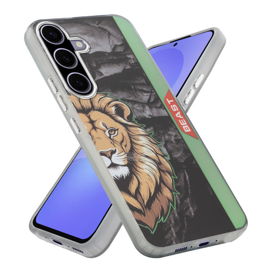 Beast Mode Animal Printed Back Case For Samsung A56 5G With Hard Back & Glow Effect