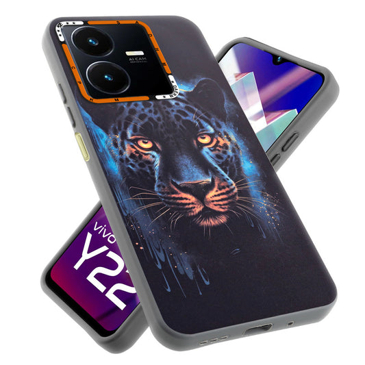 Dark Elegant Wild Creatures Printed Back Cases For Vivo Y22