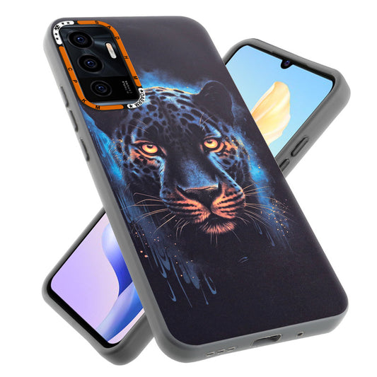 Dark Elegant Wild Creatures Printed Back Cases For Vivo V23E 5G