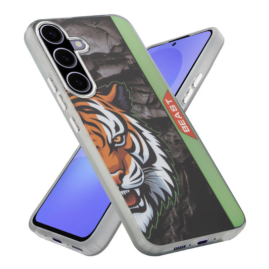 Beast Mode Animal Printed Back Case For Samsung A56 5G With Hard Back & Glow Effect