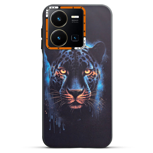 Dark Elegant Wild Creatures Printed Back Cases For Vivo Y35 4G