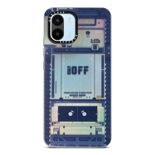 Futuristic Rainbow Effect Circuit Print Hard Back Cover For Redmi A1 2022