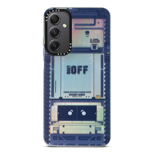 Futuristic Rainbow Effect Circuit Print Hard Back Cover For Samsung M34 5G