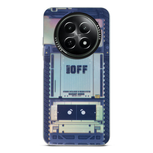 Futuristic Rainbow Effect Circuit Print Hard Back Cover For Realme 12X 5G