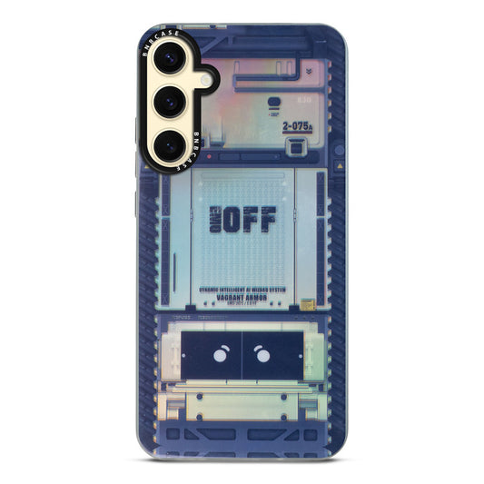 Futuristic Rainbow Effect Circuit Print Hard Back Cover For Samsung S24 5G