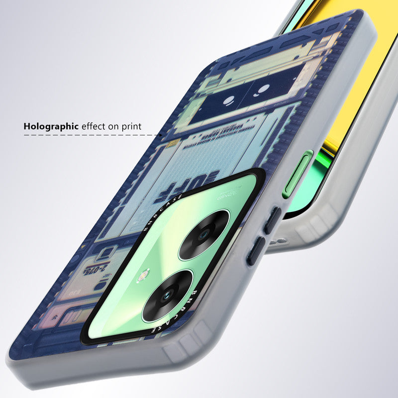 Rainbow Circuit Print Hard Case For Realme C61
