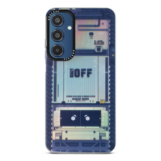 Colorful Reflective Circuit Prints Hard Back Protector Case For Samsung M35 5G