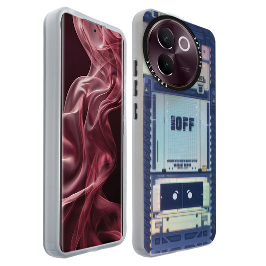 Colorful Reflective Circuit Prints Hard Back Protector Case For Vivo V30e 5G