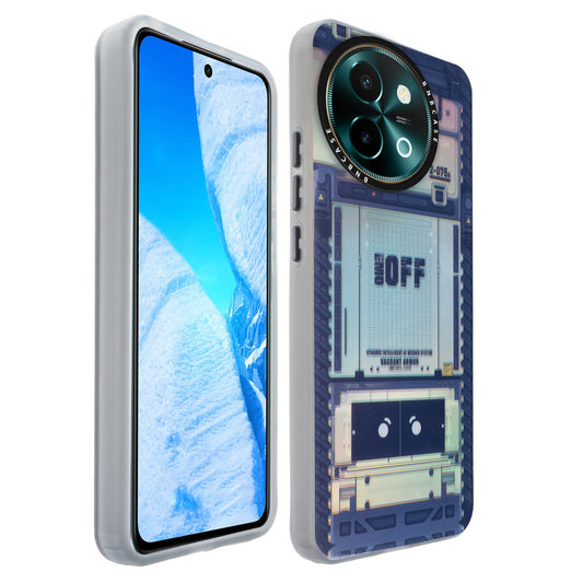 Colorful Reflective Circuit Prints Hard Back Protector Case For Vivo Y58 5G