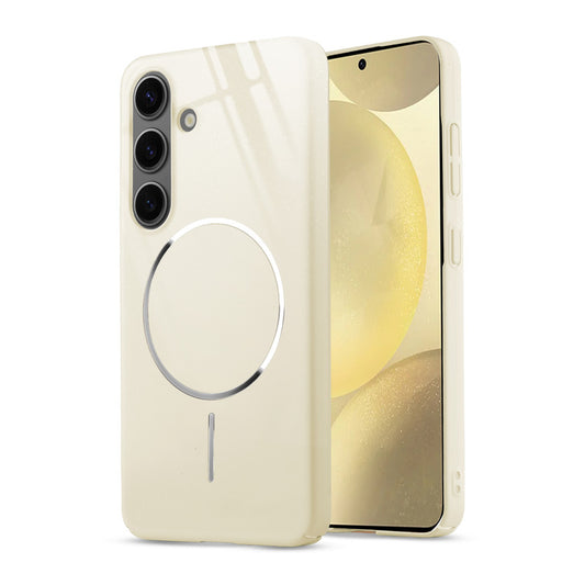 Smooth & Shiny Glossy Hard Back Cover Case For Samsung S25 5G With Magsafe Support