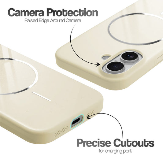 Smooth & Shiny Glossy Hard Back Cover Case For Apple iPhone 17 With Magsafe Support