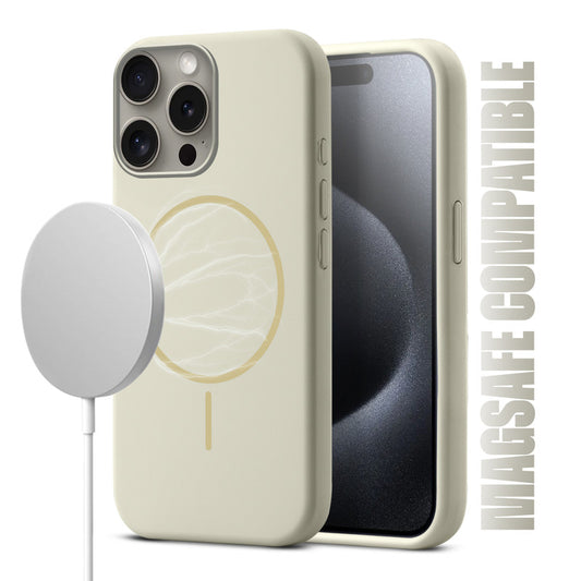 MagSafe Compatible Liquid Silicone Case For Apple iPhone 15 Pro