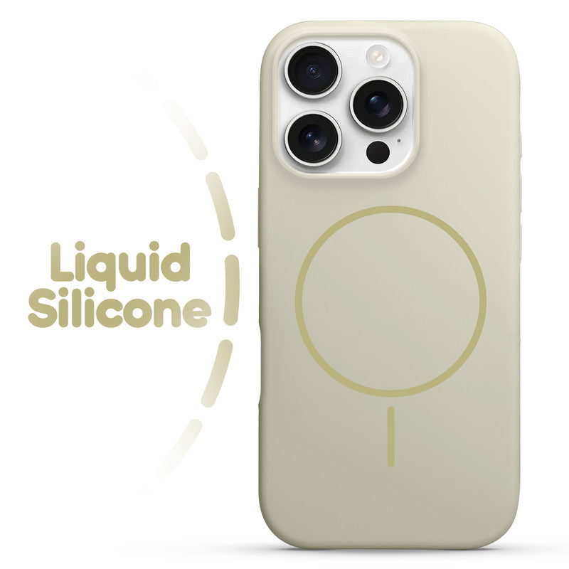 Cloud Feel Silicone Case for Apple iPhone 16 Pro – Supports Wireless Charging