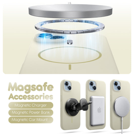 Cloud Feel Silicone Case for Apple iPhone 14 – Supports Wireless Charging