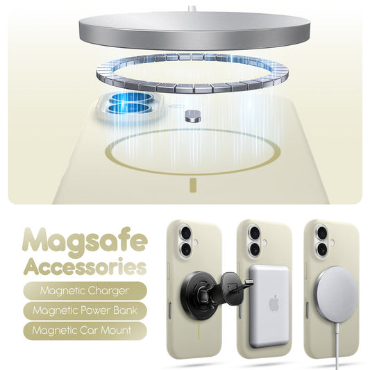 Cloud Feel Silicone Case for Apple iPhone 16 Plus – Supports Wireless Charging