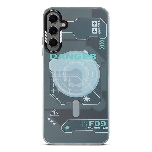 Mechanical Circuit Sector Print Hard Back Cover For Samsung A15 5G