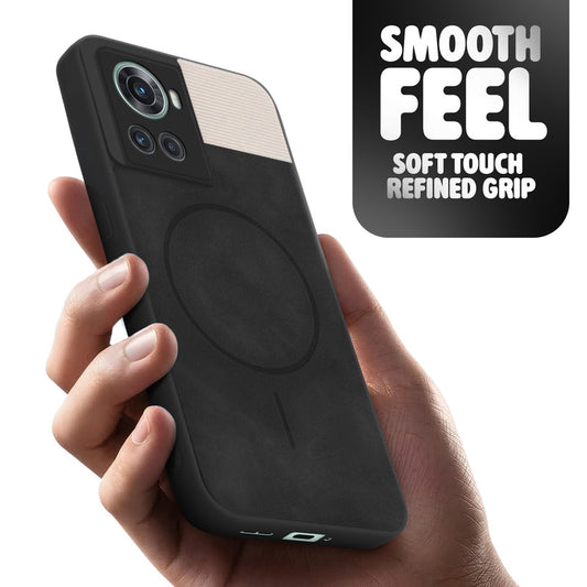 Hybrid PU Leather Matte Cover for OnePlus 10R 5G