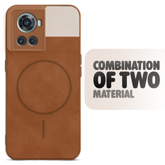 Hybrid PU Leather Matte Cover for OnePlus 10R 5G