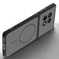 Slim silicone Black phone case for OnePlus 13R 5G side angle view showing grip texture and precise cutouts