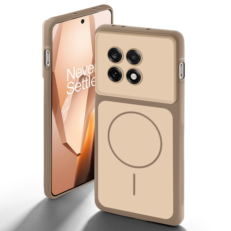 Dual tone silicone Brown back cover for OnePlus 13R 5G showing camera protection and design