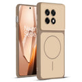 Full protective dual tone Brown silicone case for OnePlus 13R 5G showing front and back design coverage