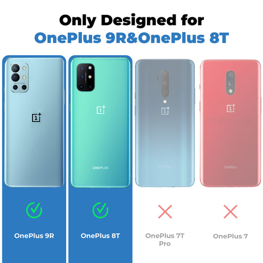 Crystal Clear Anti-Yellow Transparent Back Cover Case With Camera Ring Protection for Oneplus 8T