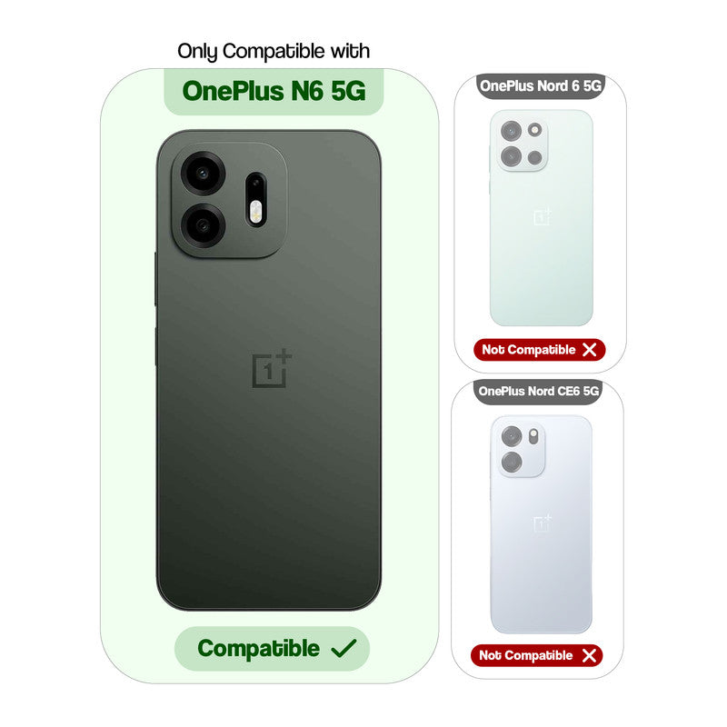 Compatibility comparison image showing OnePlus N6 5G supported, while other models are not compatible.