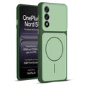 Full protective dual tone Green silicone case for OnePlus Nord 5 5G showing front and back design coverage