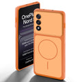Dual tone silicone Orange back cover for OnePlus Nord 5 5G showing camera protection and design