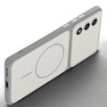 Slim silicone White phone case for OnePlus Nord 5 5G side angle view showing grip texture and precise cutouts