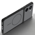 Slim silicone Black phone case for OnePlus Nord CE 5 5G side angle view showing grip texture and precise cutouts