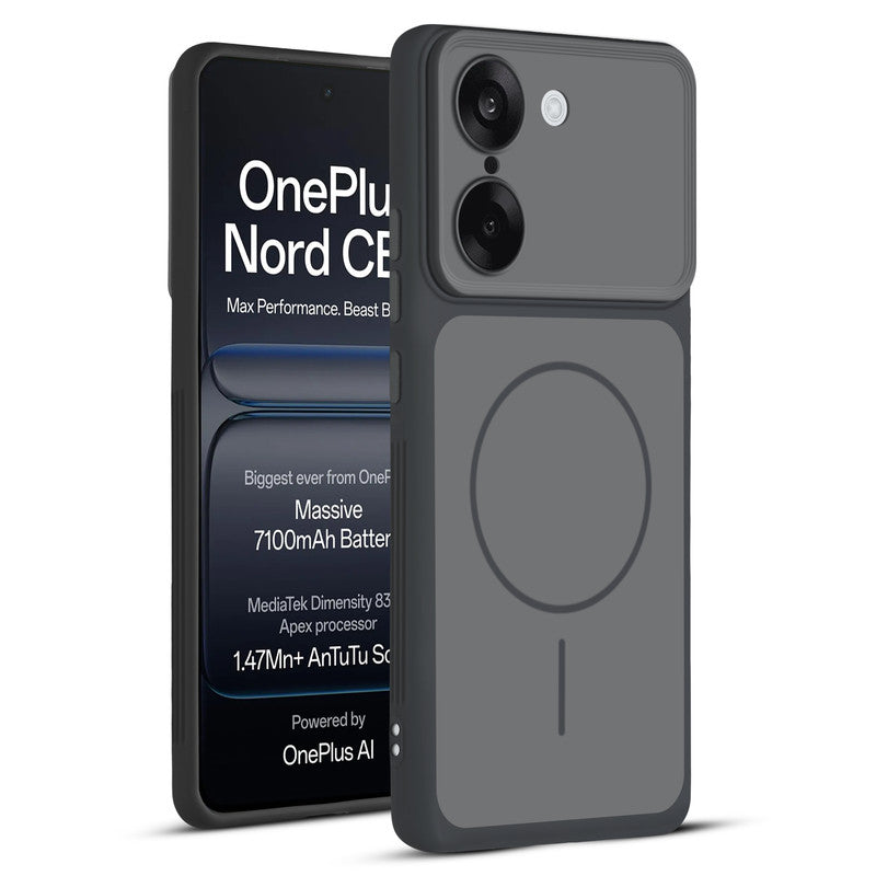 Full protective dual tone Black silicone case for OnePlus Nord CE 5 5G showing front and back design coverage