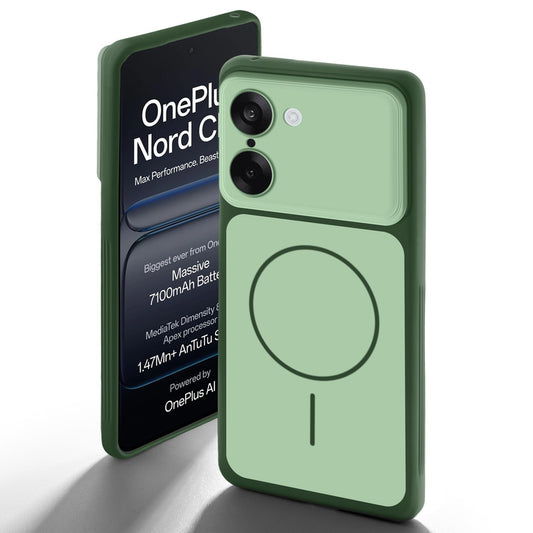 Dual tone silicone Green back cover for OnePlus Nord CE 5 5G showing camera protection and design