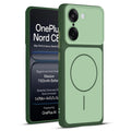 Full protective dual tone Green silicone case for OnePlus Nord CE 5 5G showing front and back design coverage