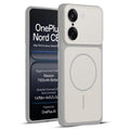 Full protective dual tone White silicone case for OnePlus Nord CE 5 5G showing front and back design coverage