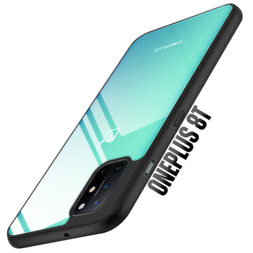 Premium Silicon Soft Framed Case with Clear Back Cover For Oneplus 8T